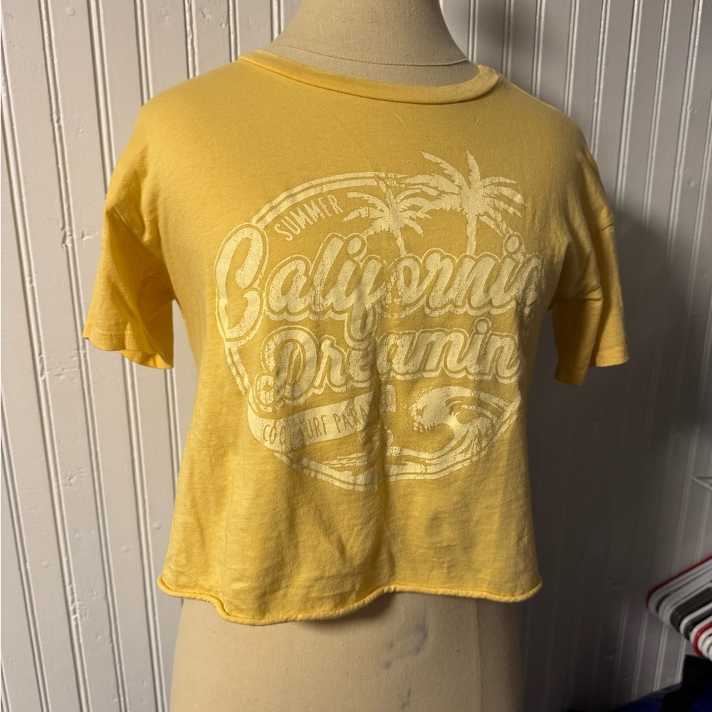 Charlotte Russe Yellow Crop Top